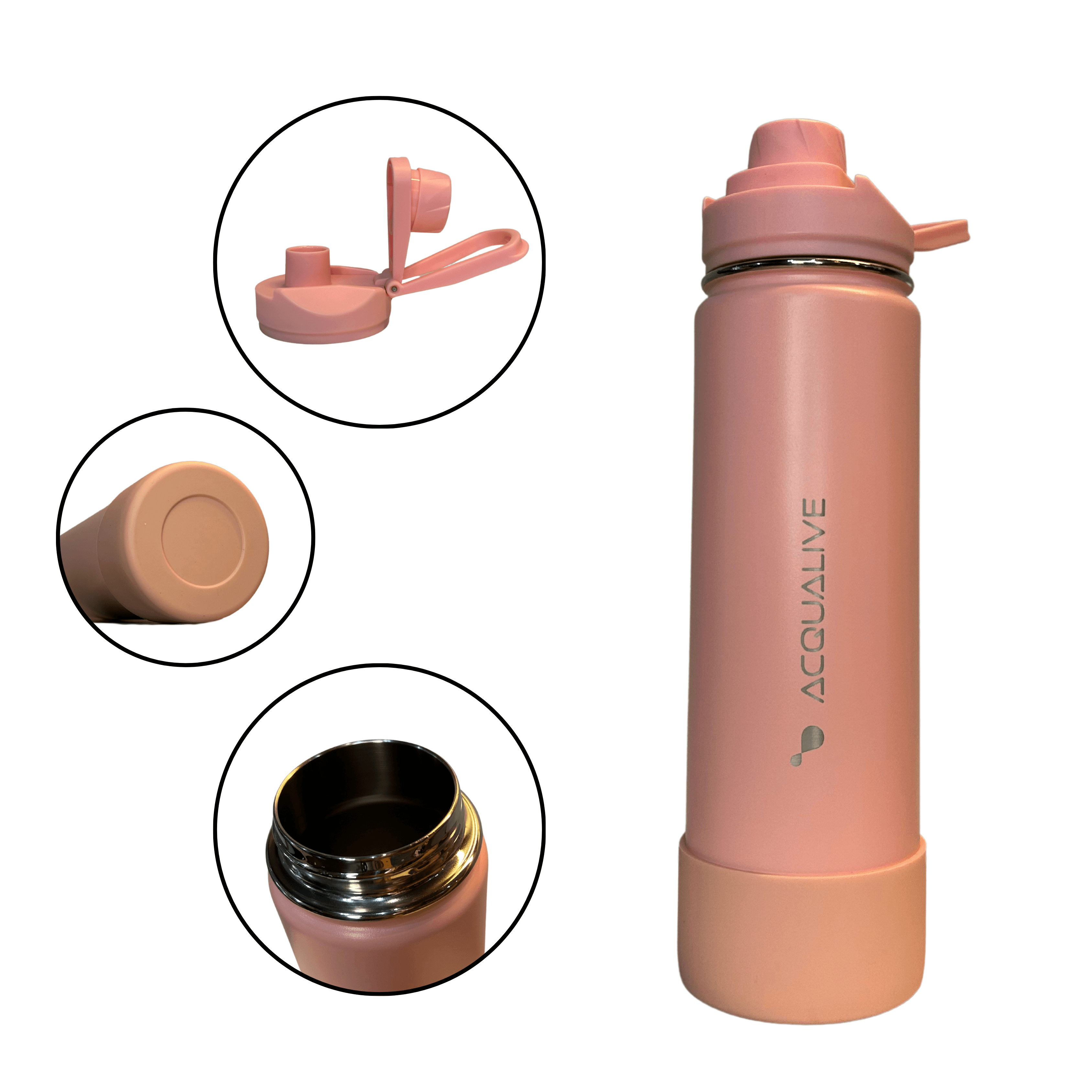 Garrafa Térmica Acqualive Rosa - Acqualive