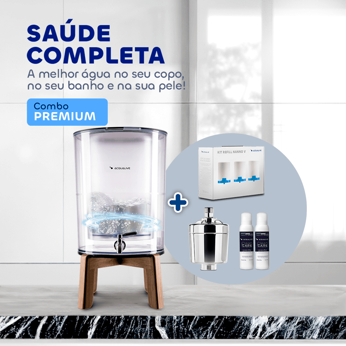 Combo Premium - Saúde Completa - Acqualive