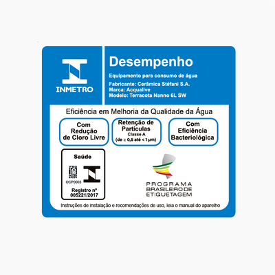 Purificador de Água Acqualive Terracota