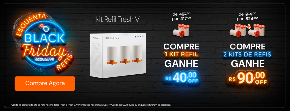 Esquenta Black Friday Refis: Kit Refil Fresh V de R$ 457 por R$ 417 ou R$ 90 off em 2 kits, até 02/11/2026