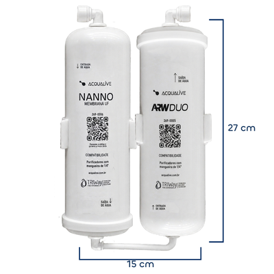 Elementos Filtrantes de Água Alcalina Acqualive Duo Lite